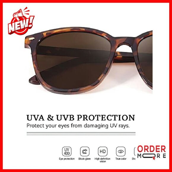 Polarized UV400 Sunglasses Big Frame Fashion Glasses Women\'s Trendy Shades